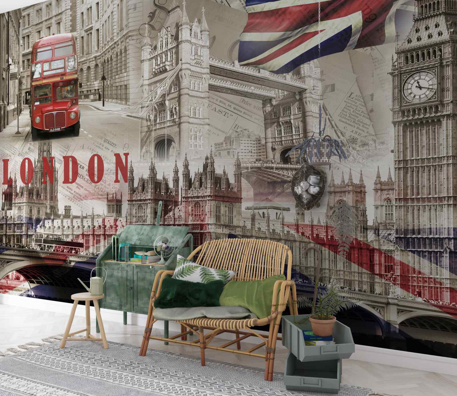 Fototapeten Londons Hauptsymbole