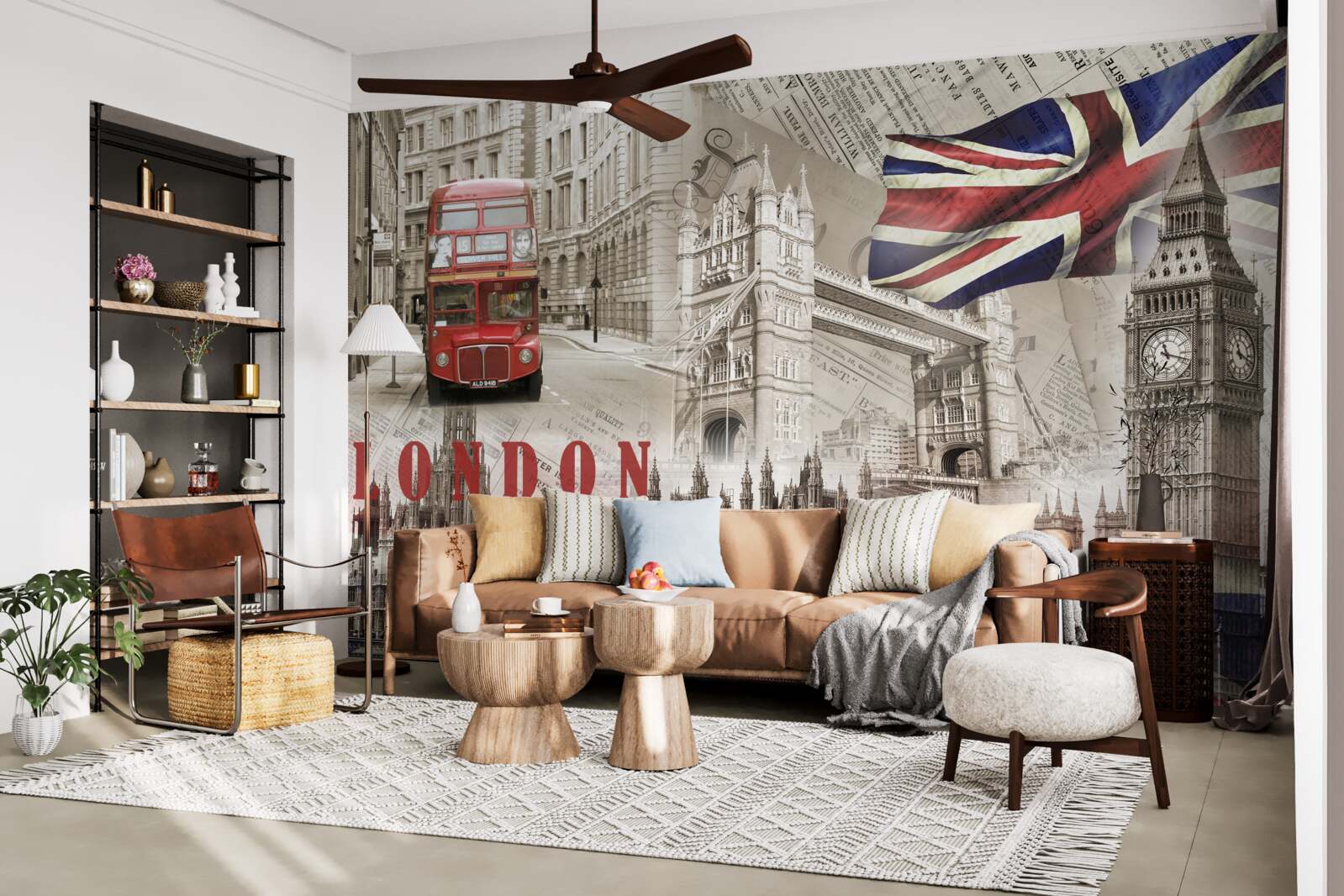 Fototapeten Londons Hauptsymbole
