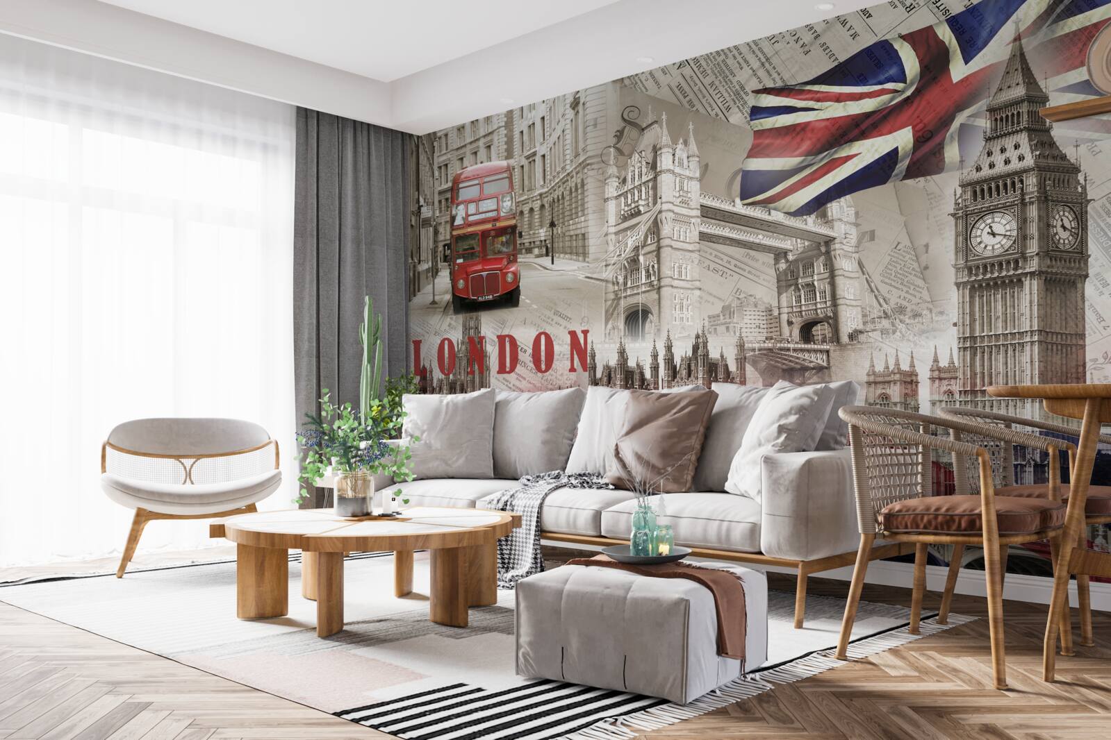 Fototapeten Londons Hauptsymbole