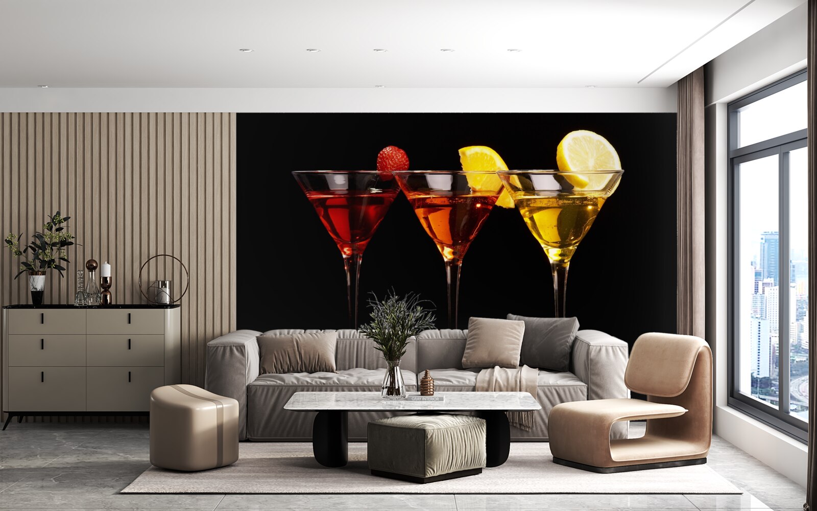 Fototapeten Cocktailästhetik
