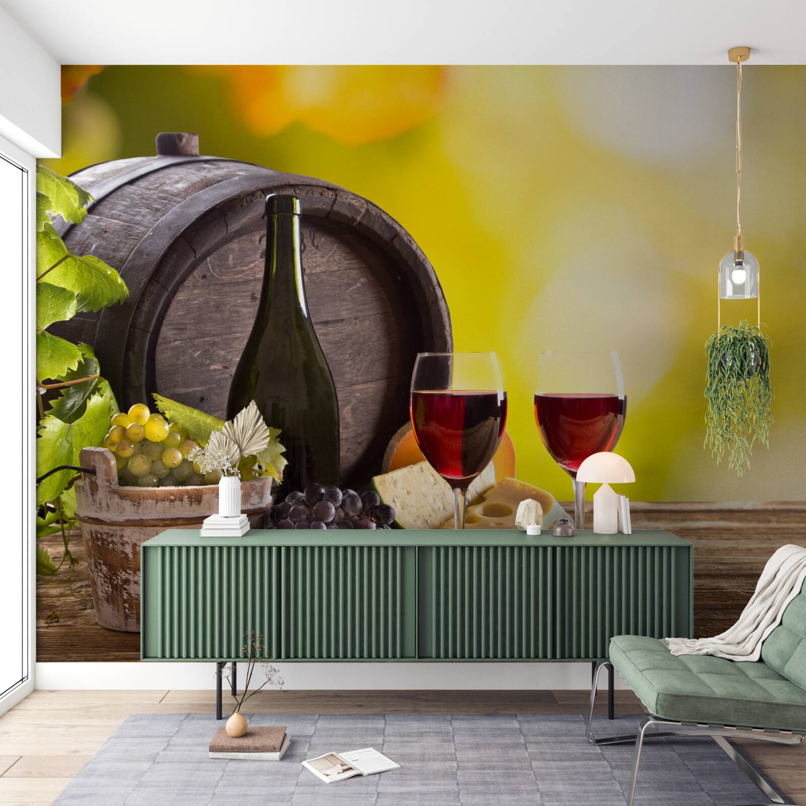Fototapeten Fass von Wein