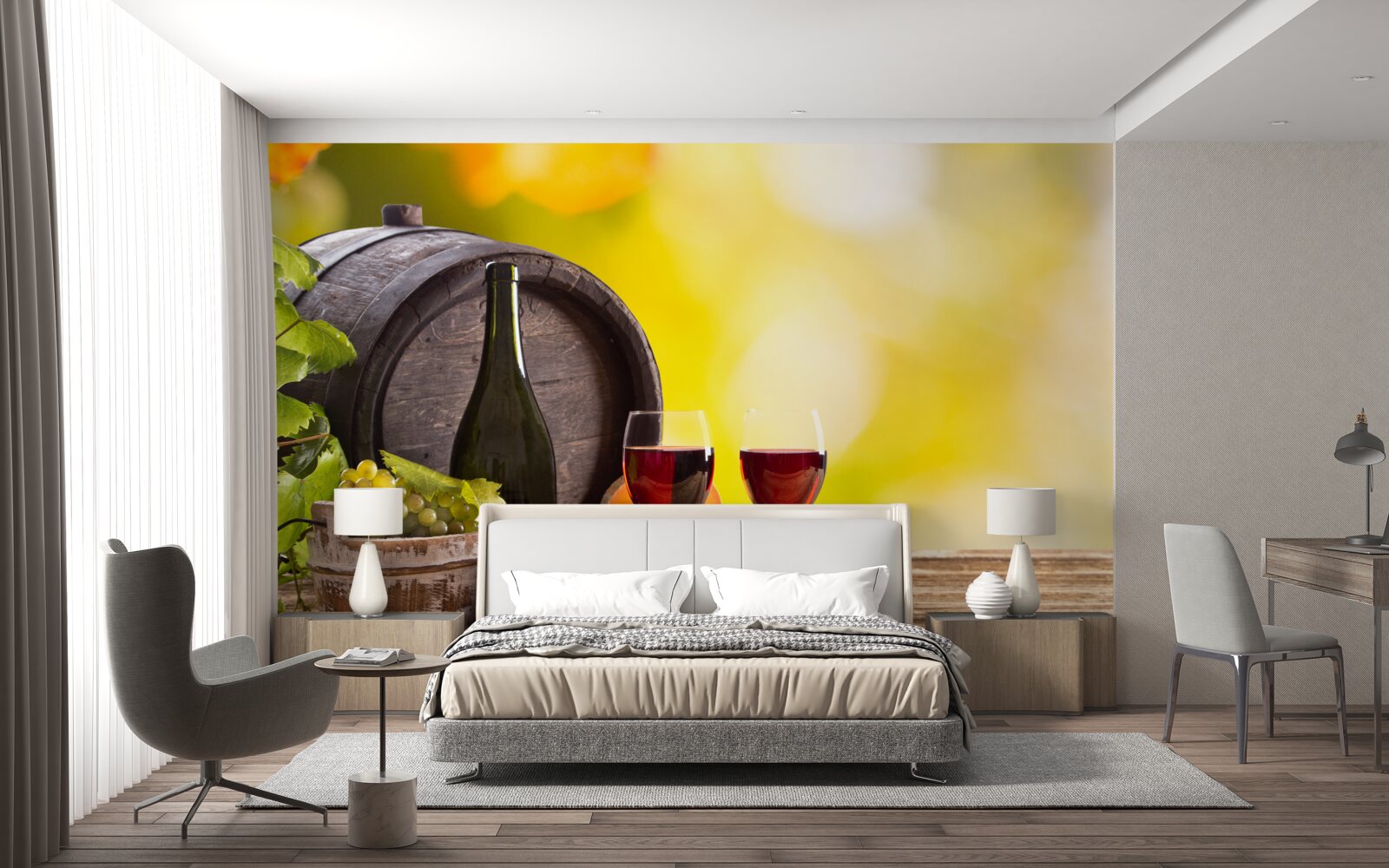 Fototapeten Fass von Wein