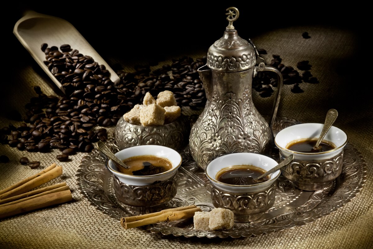 Fototapeten Kaffeepause