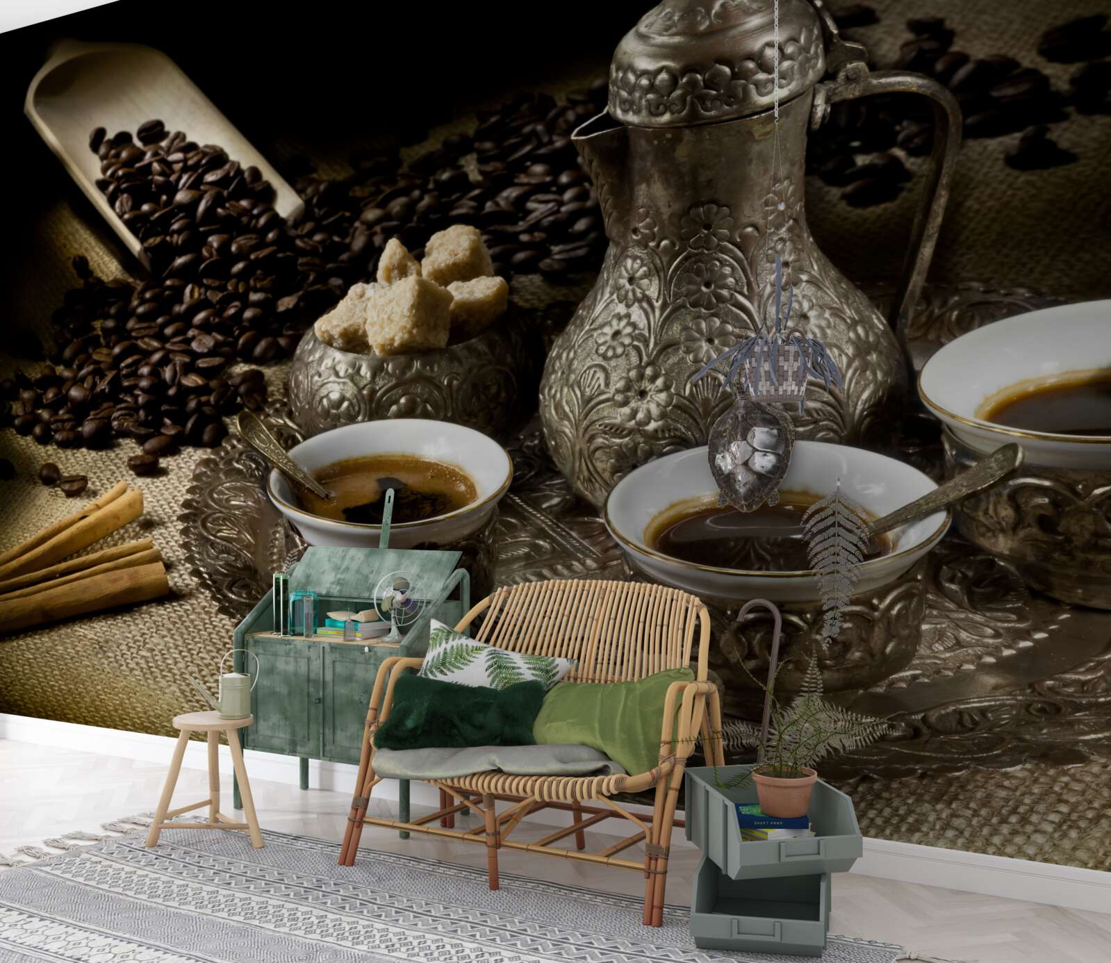 Fototapeten Kaffeepause