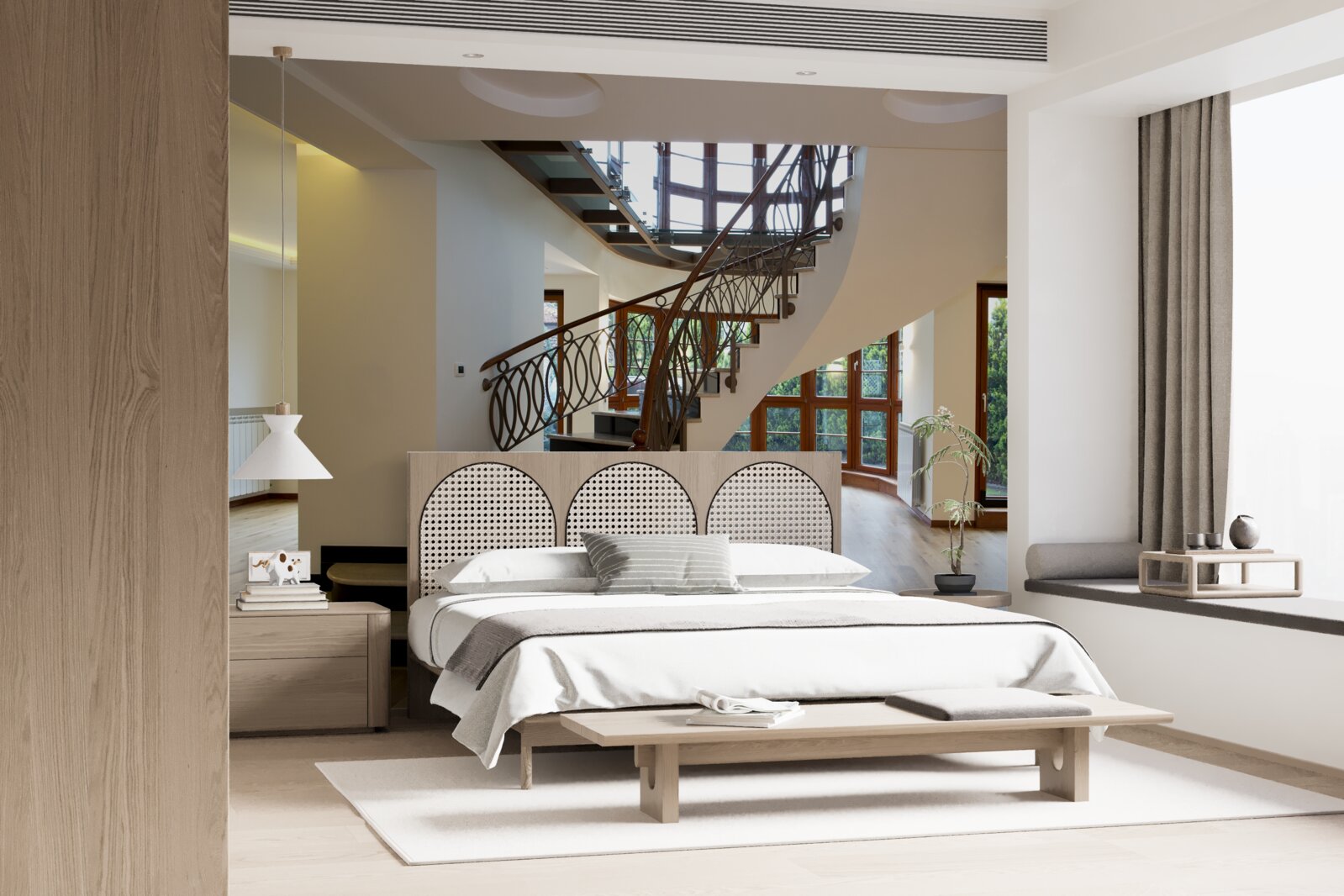 Fototapeten Lobby mit formellen Treppen