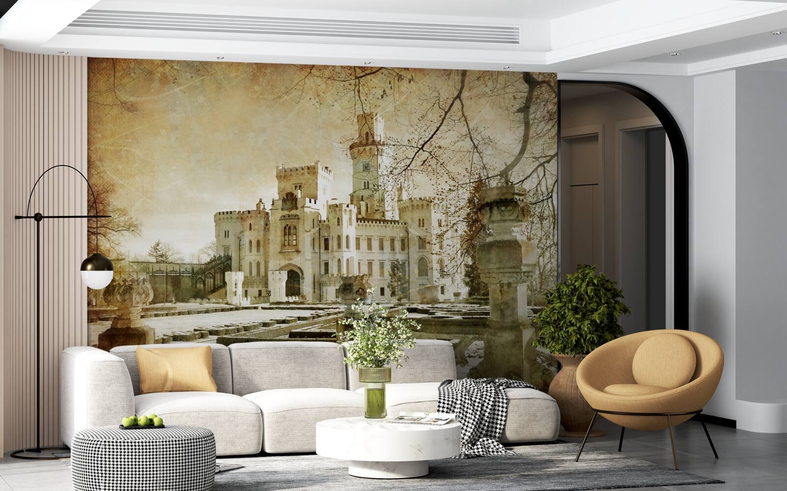 Fototapeten Erinnerung an das Schloss
