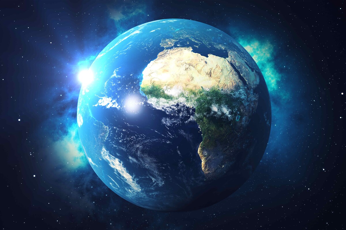 Fototapeten Afrika und Planet Erde