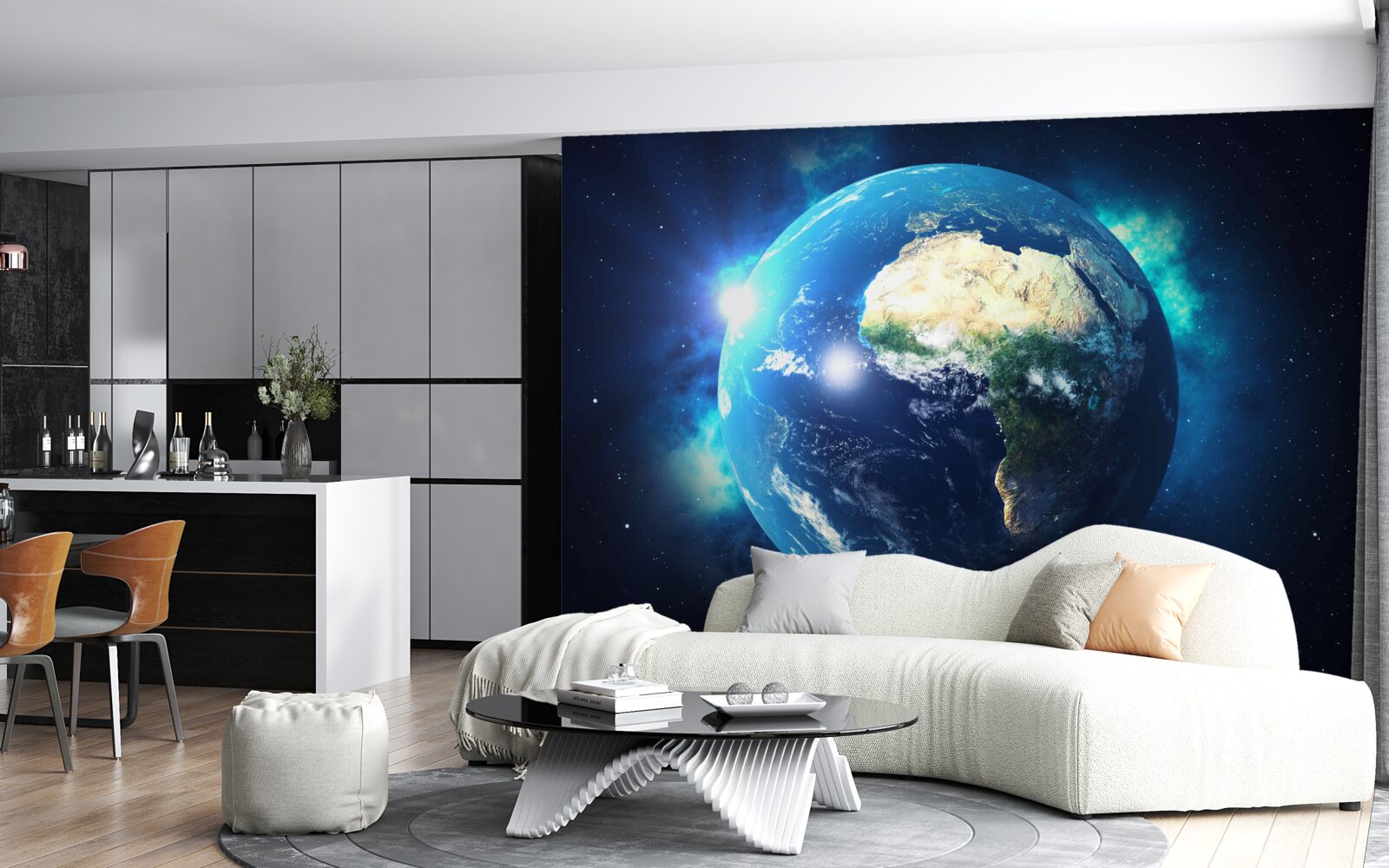 Fototapeten Afrika und Planet Erde