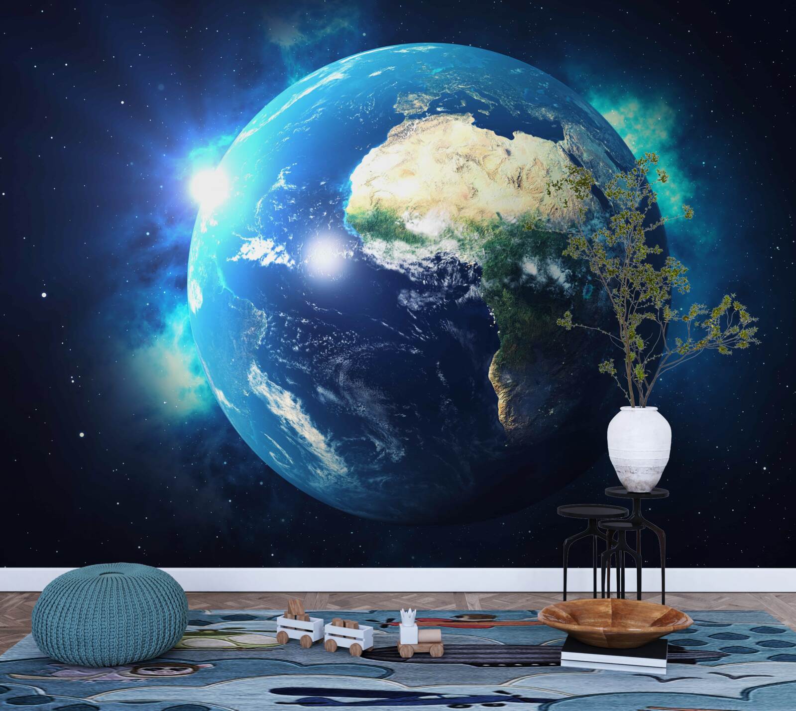 Fototapeten Afrika und Planet Erde