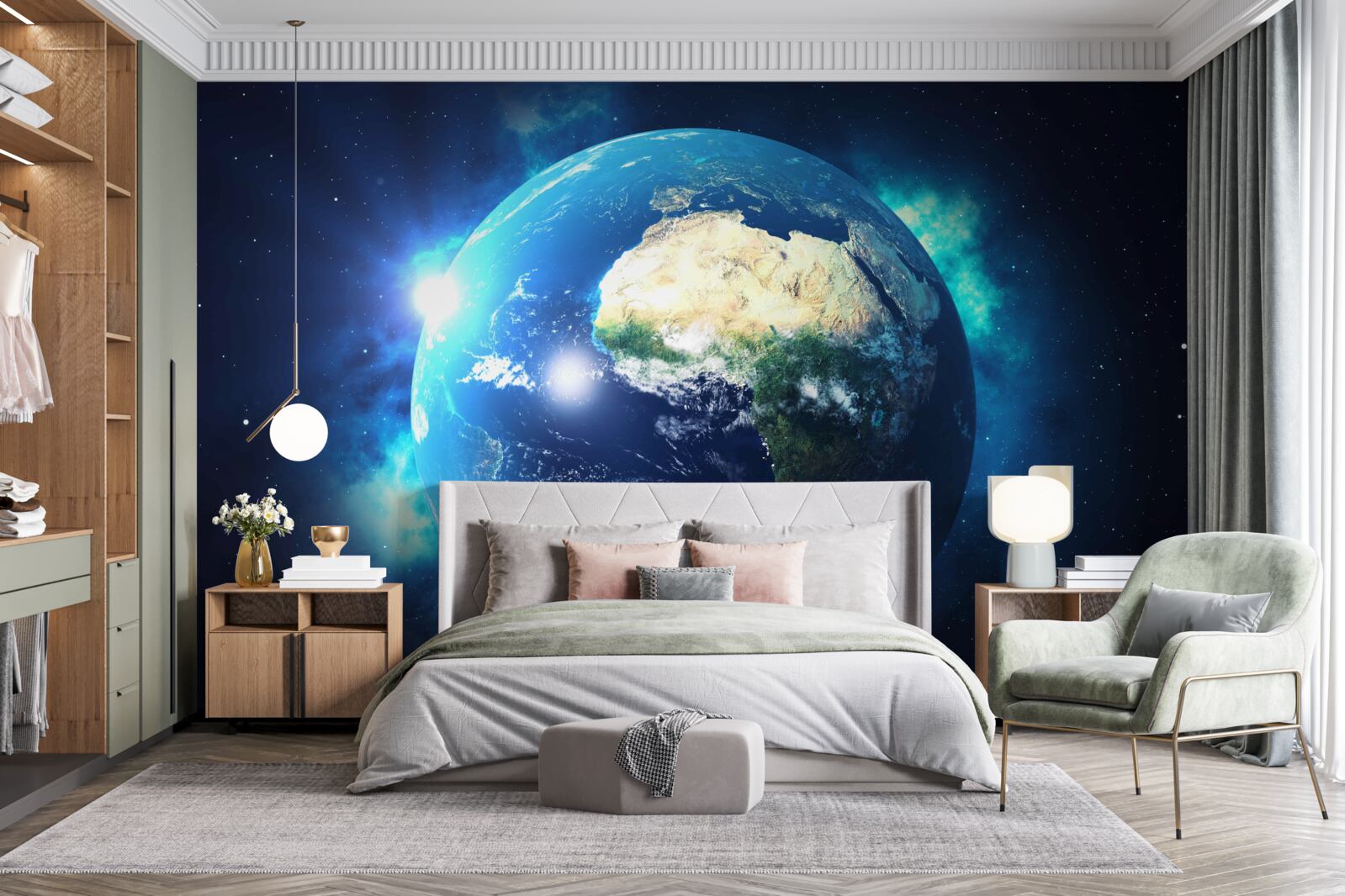 Fototapeten Afrika und Planet Erde