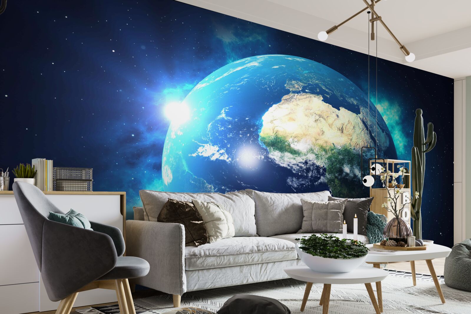 Fototapeten Afrika und Planet Erde