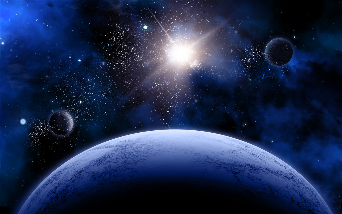 Fototapeten Shining Space Star