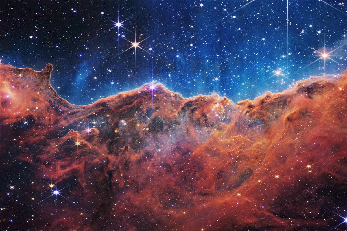 Fototapeten Space Stars Clouds