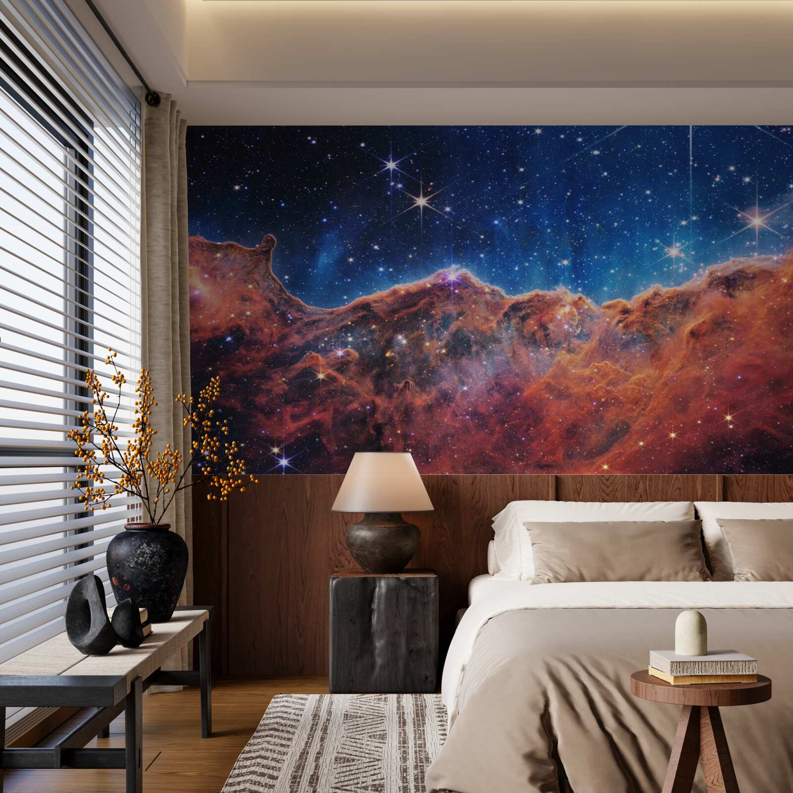Fototapeten Space Stars Clouds