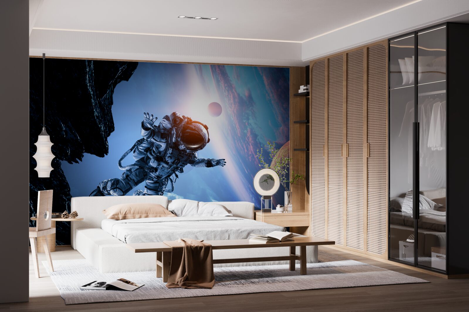 Fototapeten Astronaut im Universum