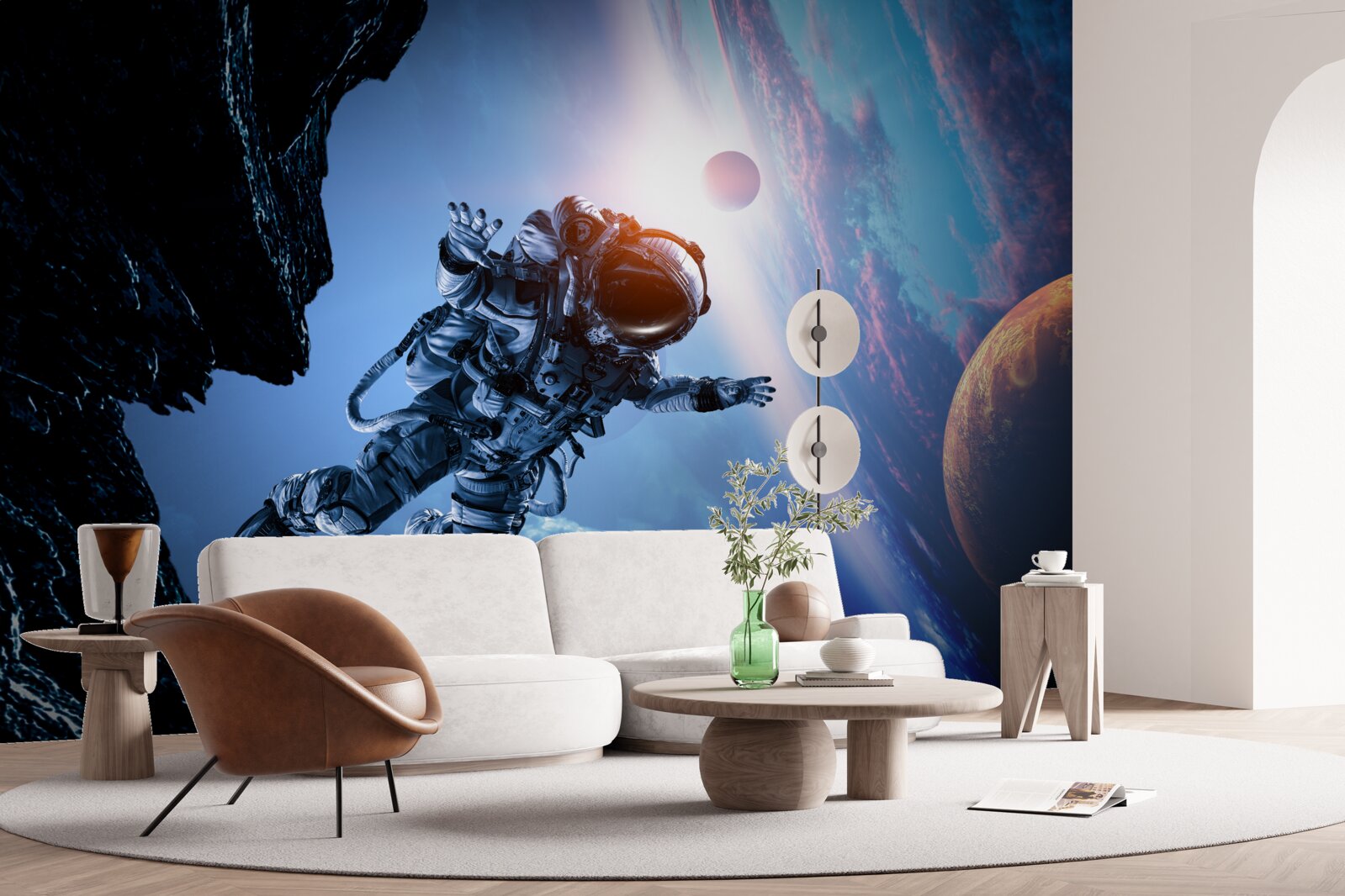 Fototapeten Astronaut im Universum