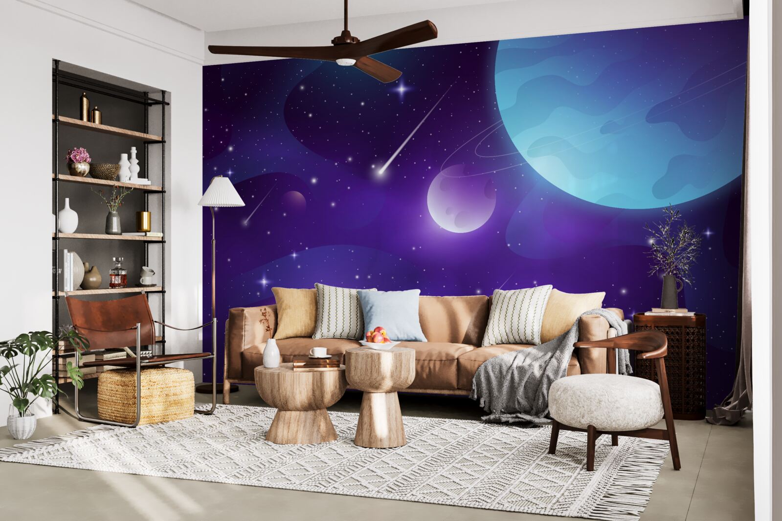 Fototapeten Sterne und Planeten im Universum