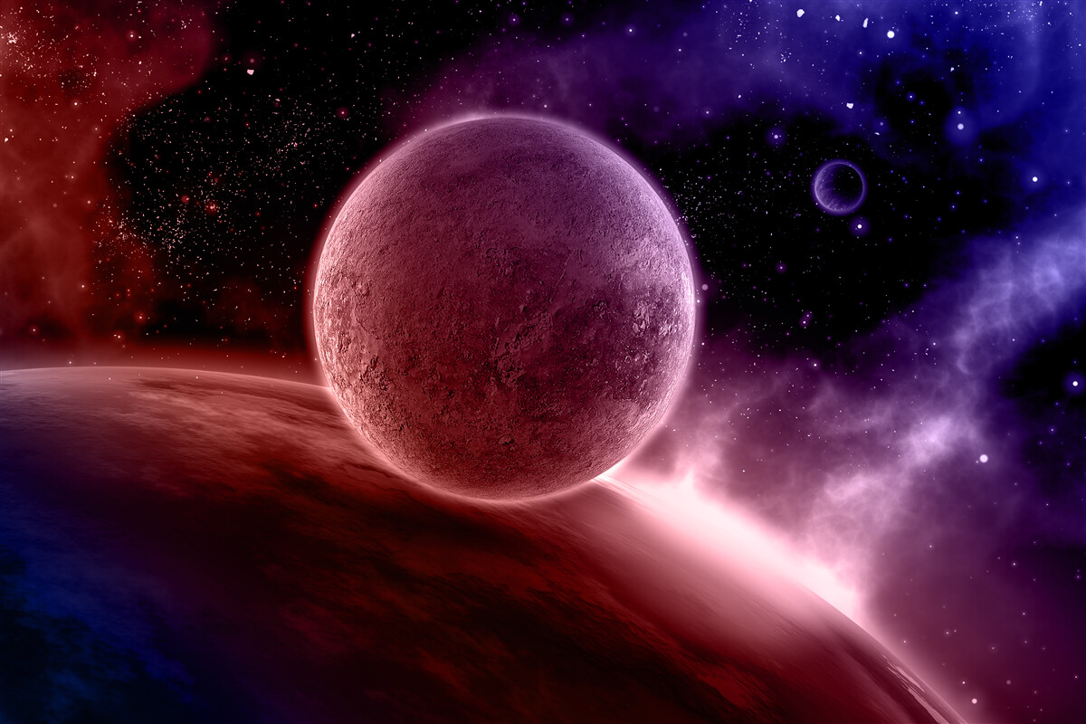 Fototapeten unentdeckte Planeten unseres Raums