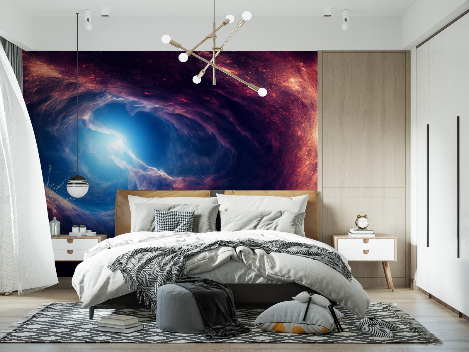 Fototapeten Nebulos und Weltraumsystem