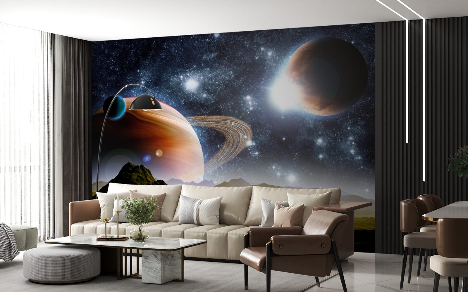 Fototapeten Weltraumplaneten