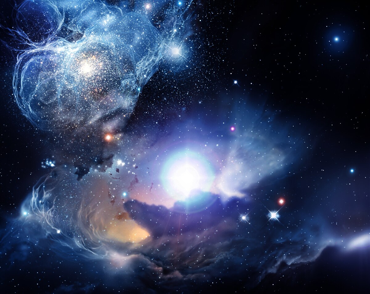 Fototapeten Highly Luminous Heavenly Space