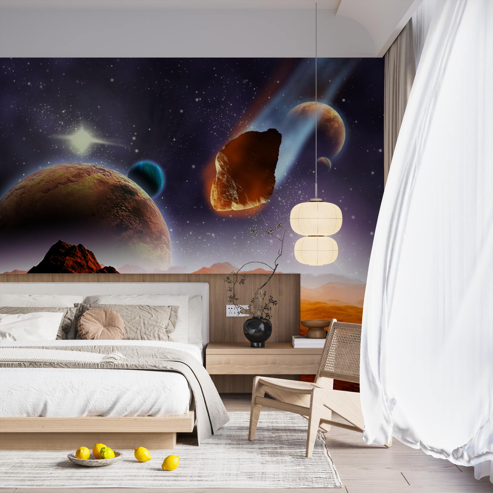 Fototapeten Mars unter dem Himmel