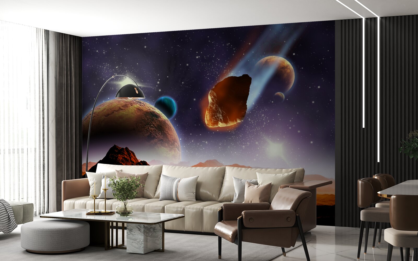 Fototapeten Mars unter dem Himmel