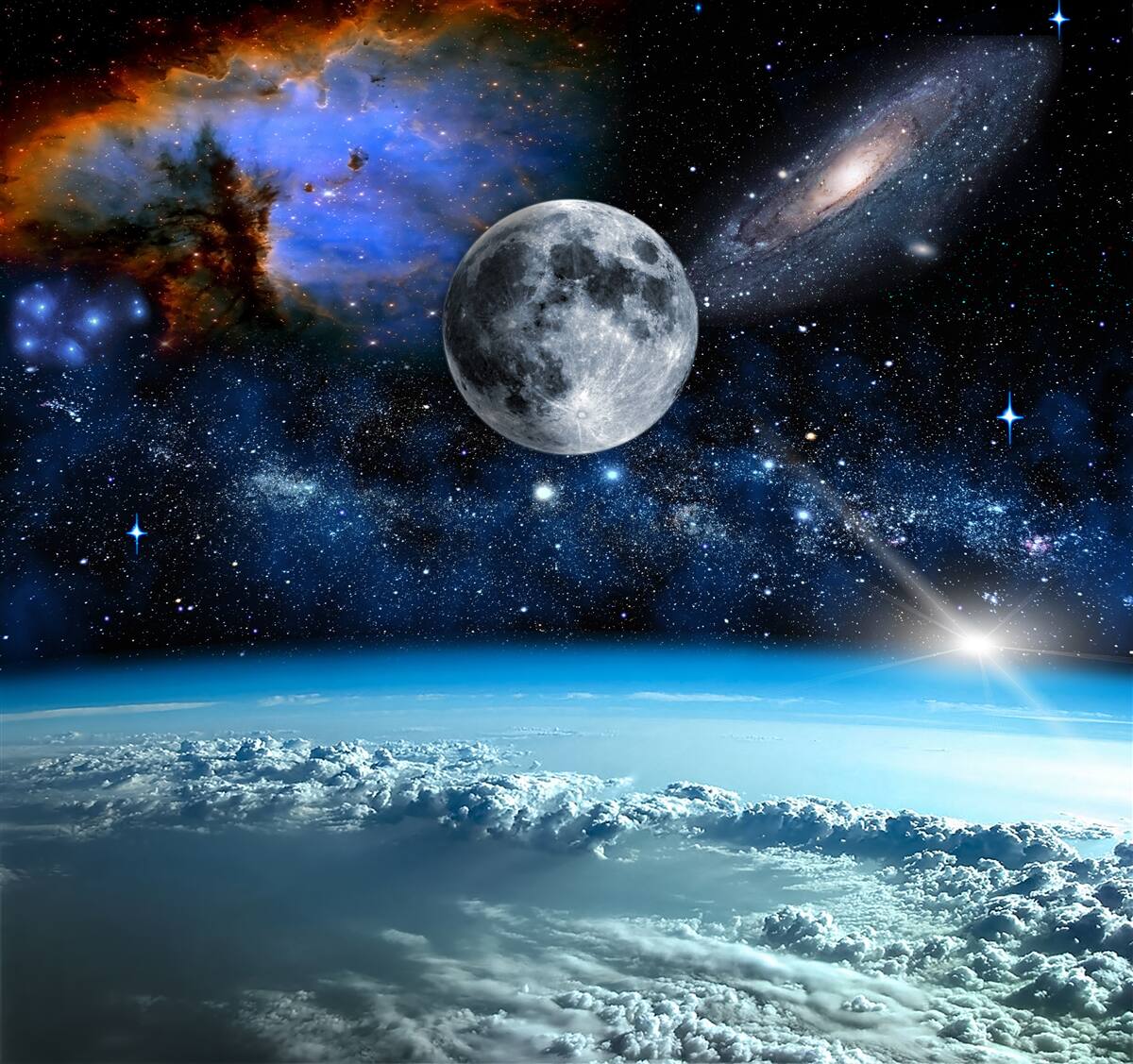 Fototapeten Ein faszinierendes Panorama des Universums