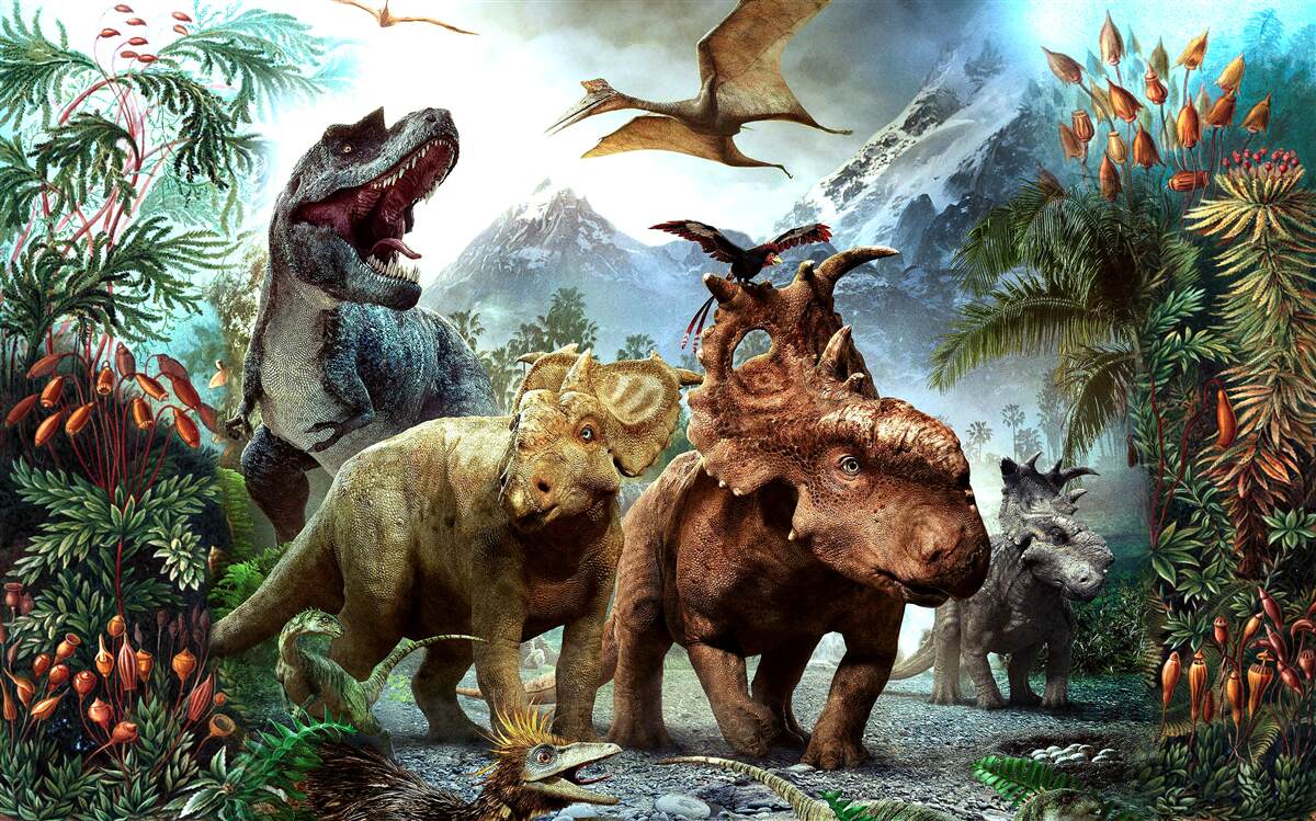 Fototapeten Jura -Dinosaurier