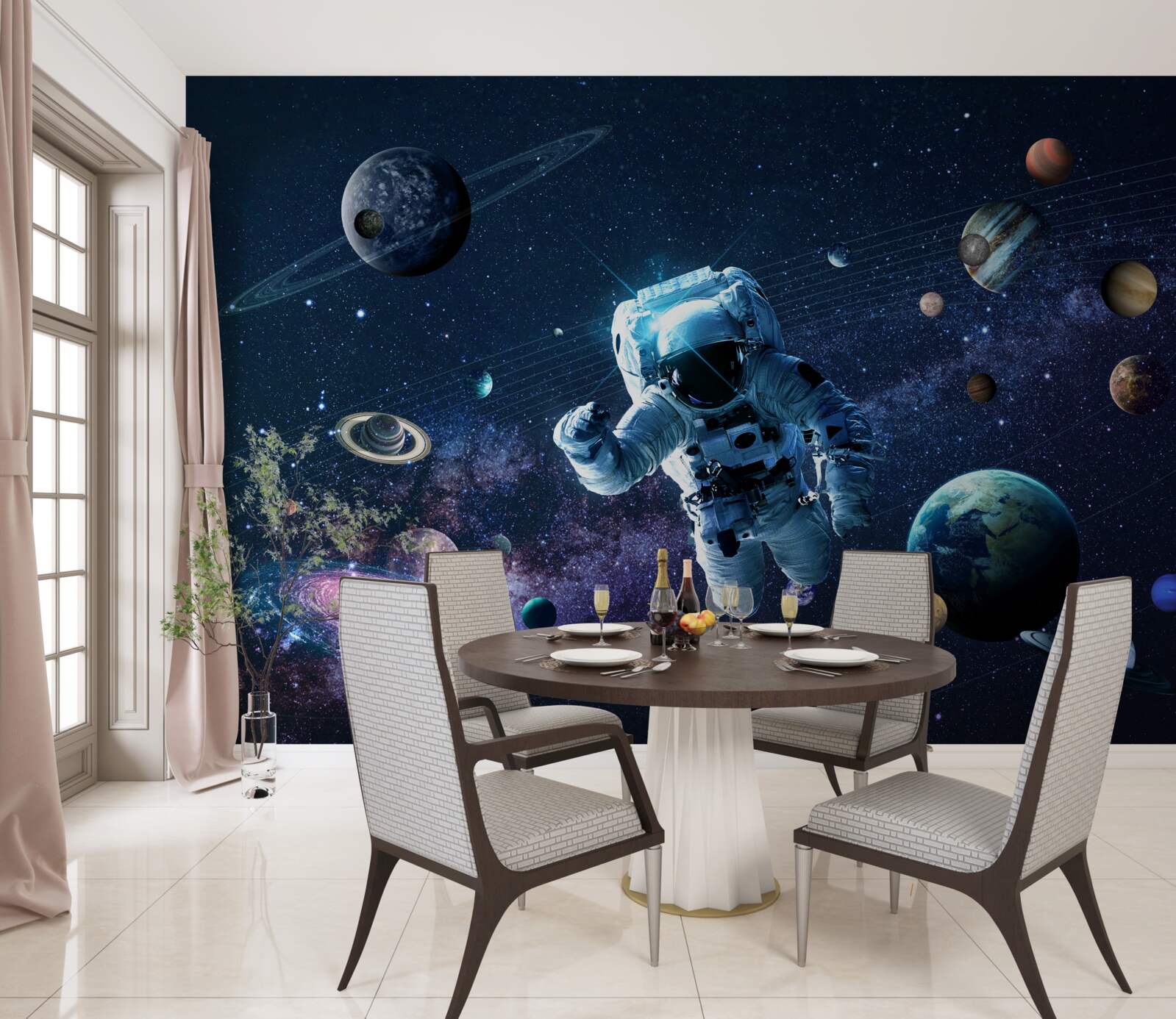 Fototapeten Astronaut im Universum