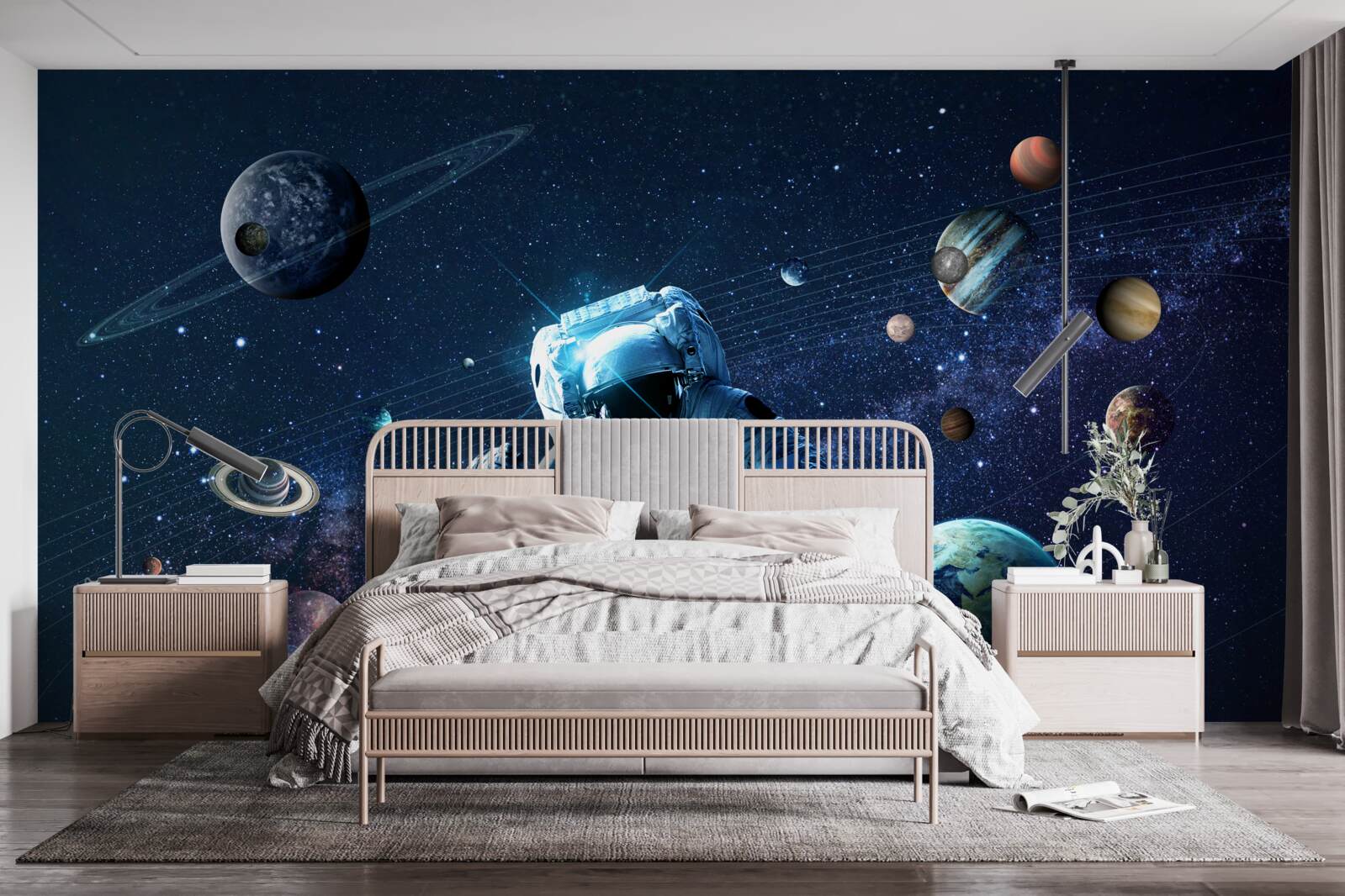 Fototapeten Astronaut im Universum