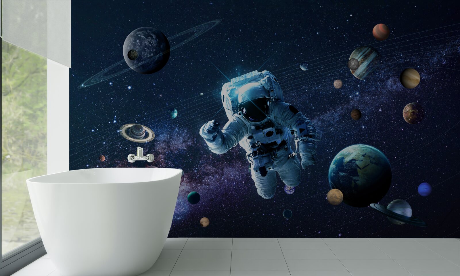 Fototapeten Astronaut im Universum