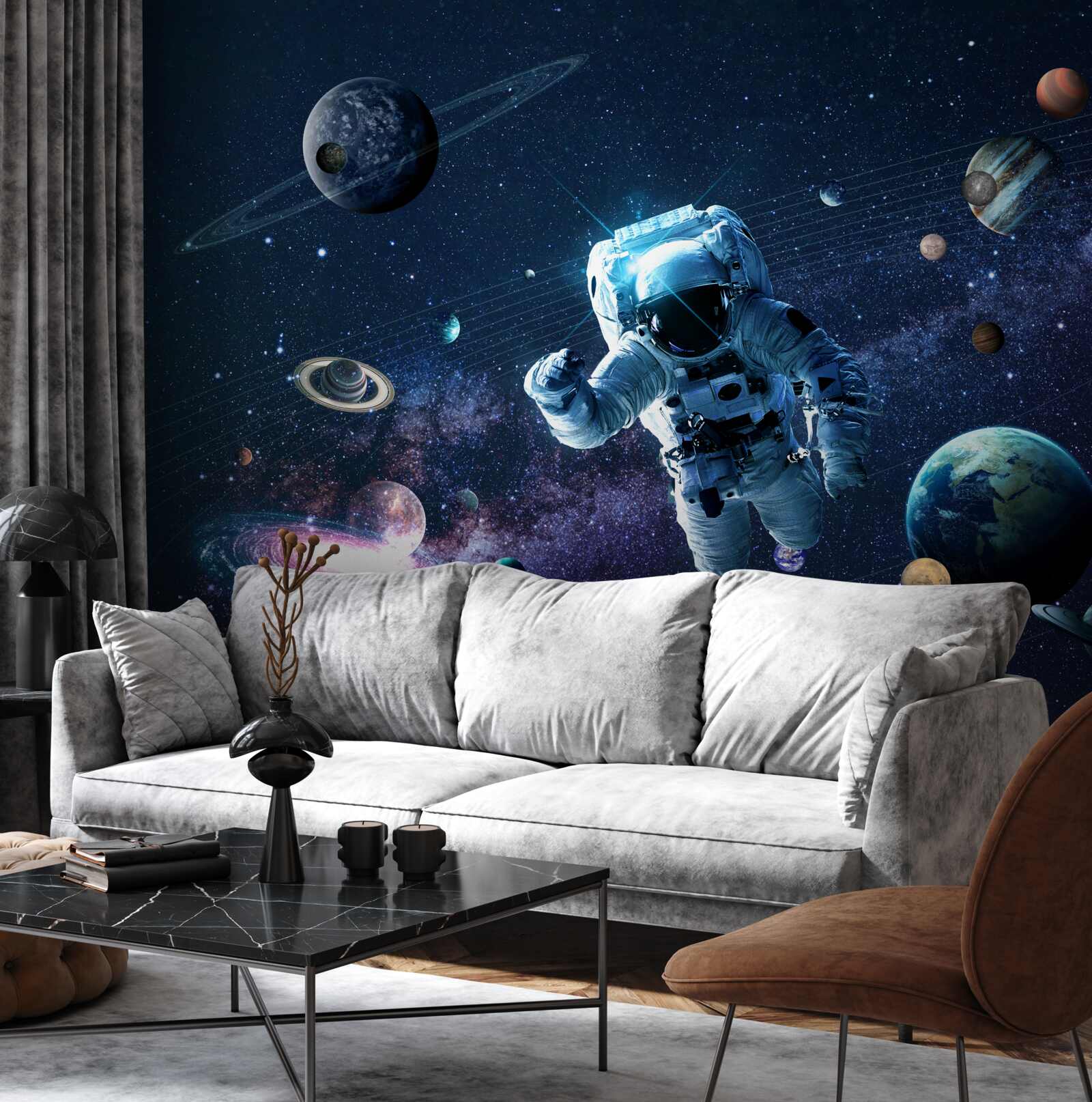 Fototapeten Astronaut im Universum