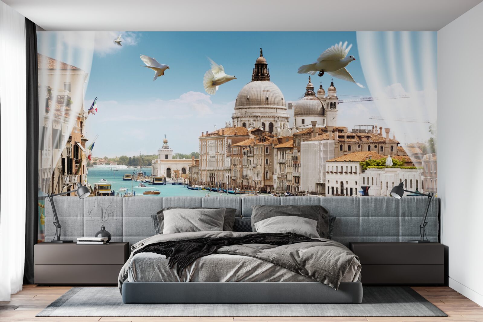 Fototapeten Balkon im venezianischen Stil