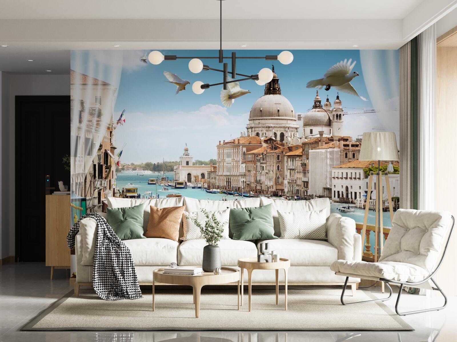 Fototapeten Balkon im venezianischen Stil