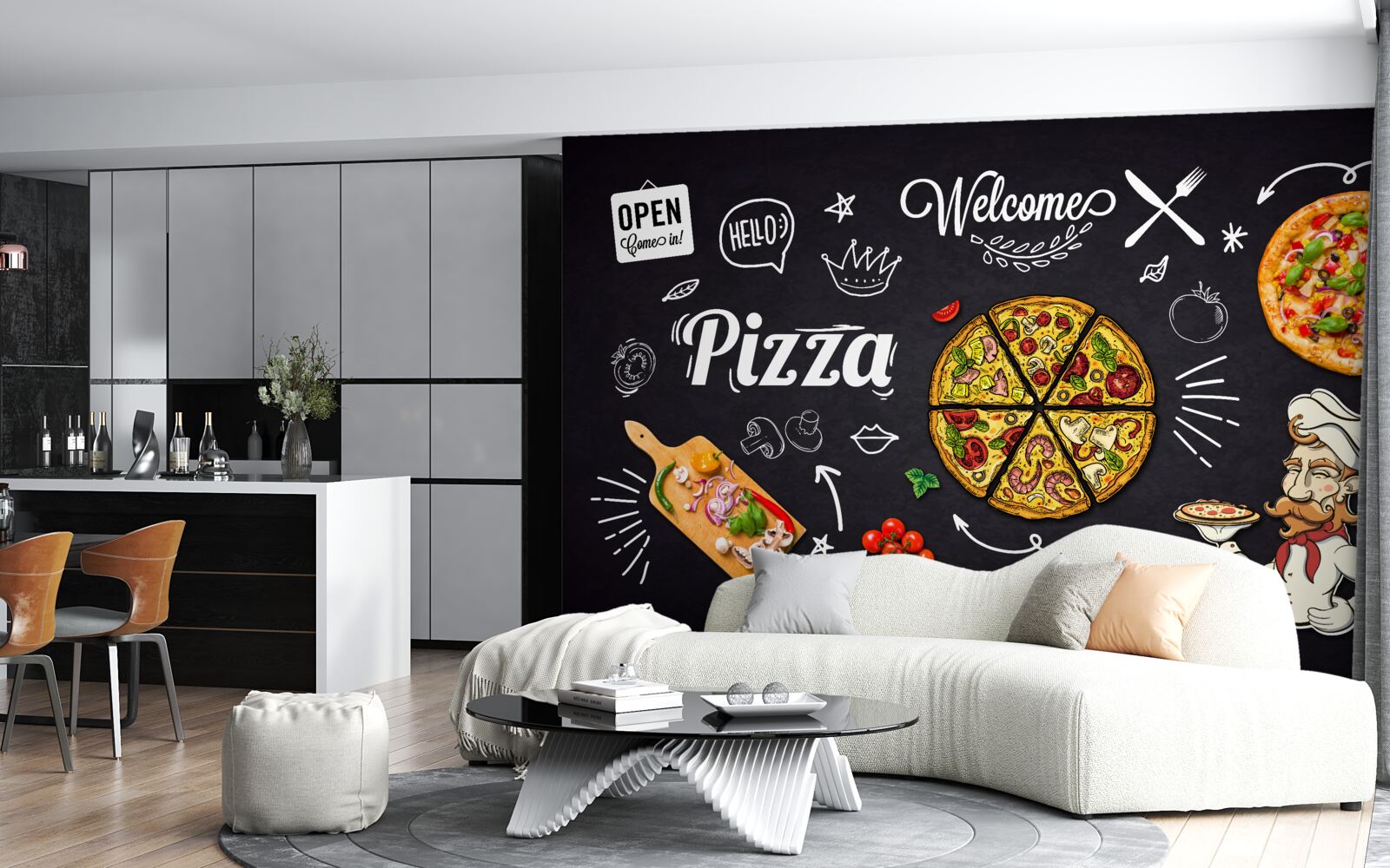 Fototapeten Mit Pizza kochen