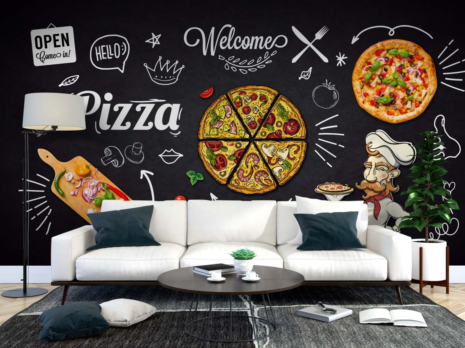 Fototapeten Mit Pizza kochen