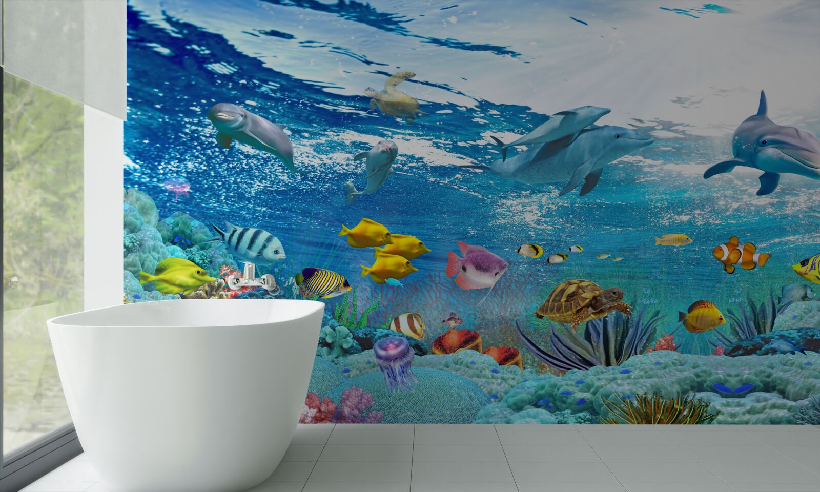 Fototapeten Erstaunliches Unterwasseruniversum