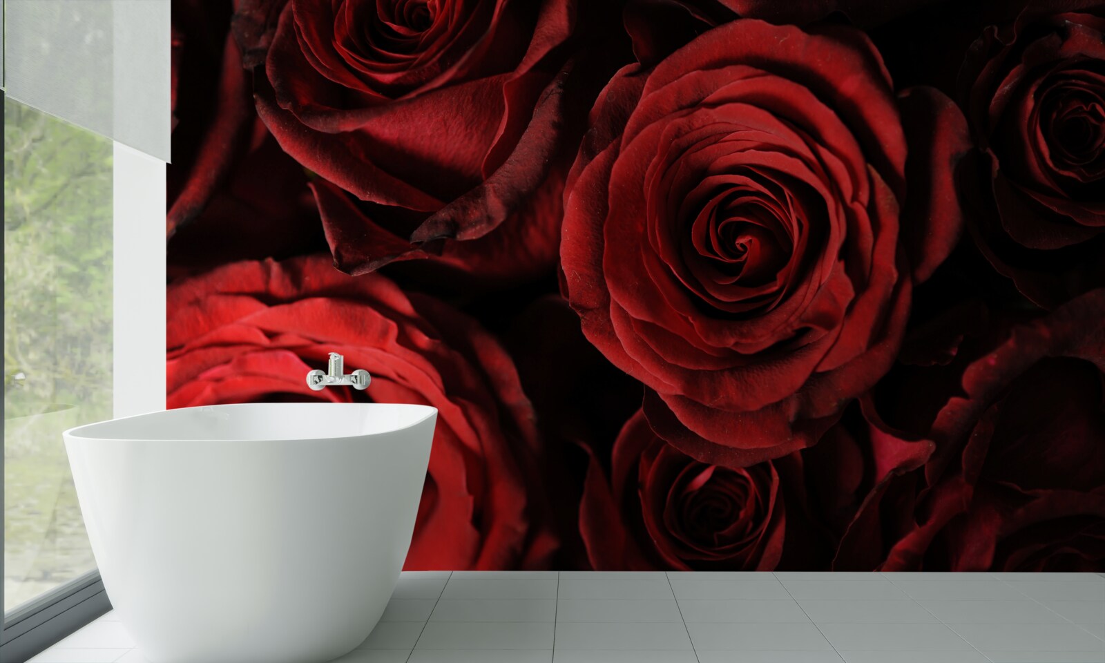 Fototapeten Die rote Rose ist die Verkörperung der Schönheit