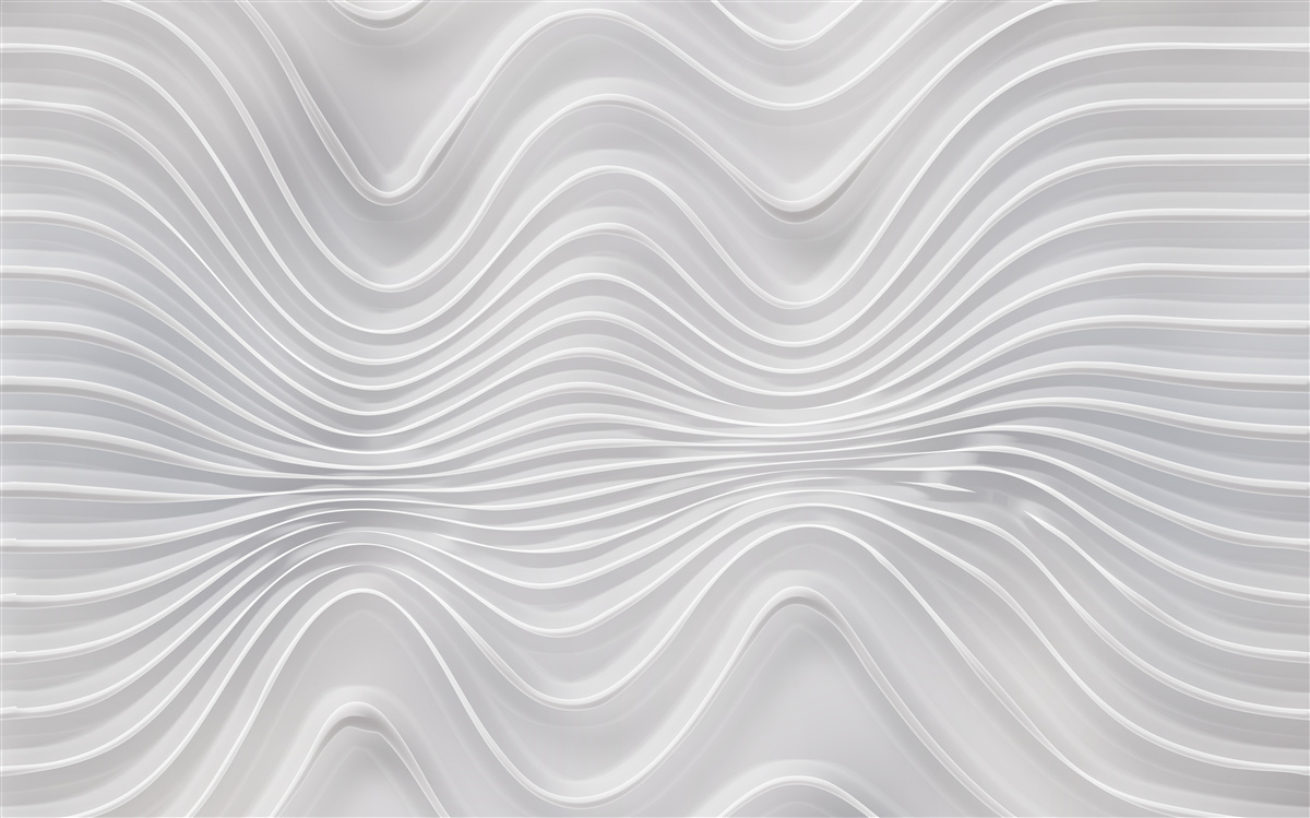 Fototapeten gekrümmte Linien auf grauem Hintergrund