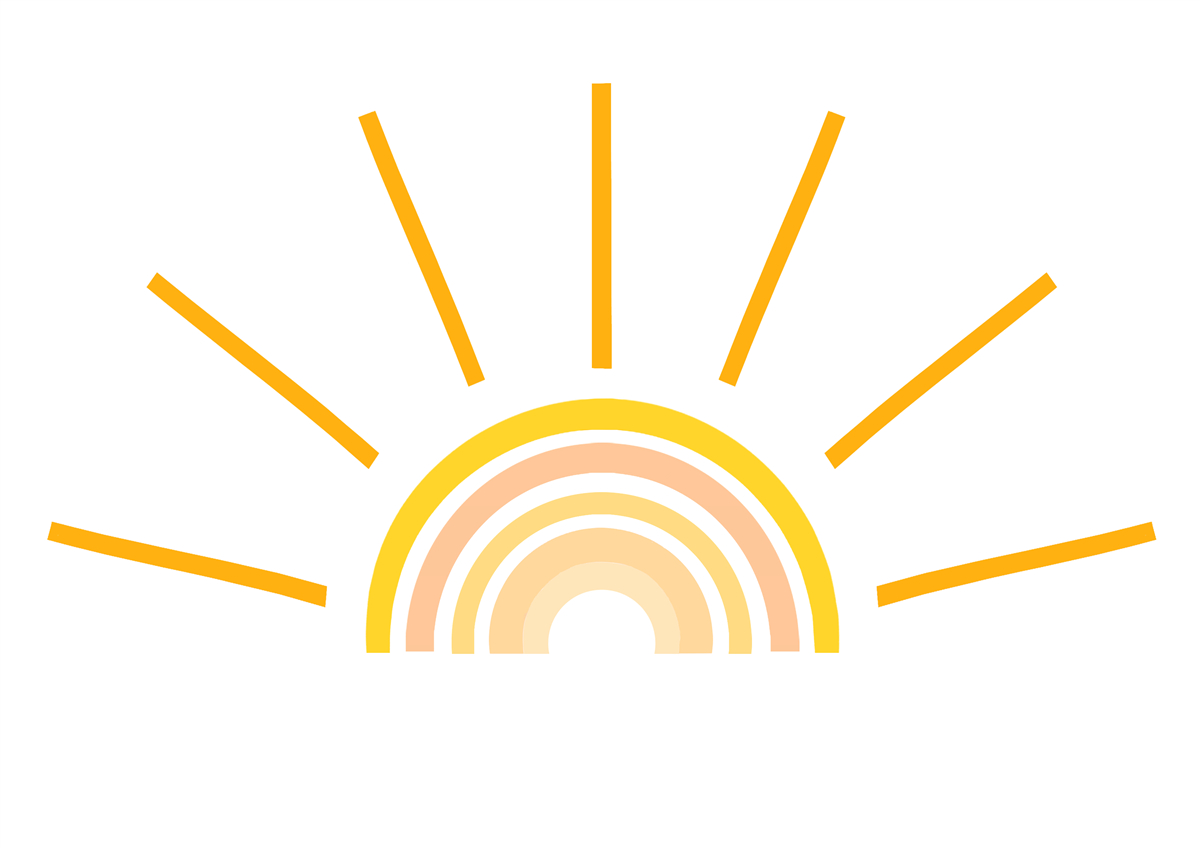 Fototapeten abstraktes Bild der Sonne