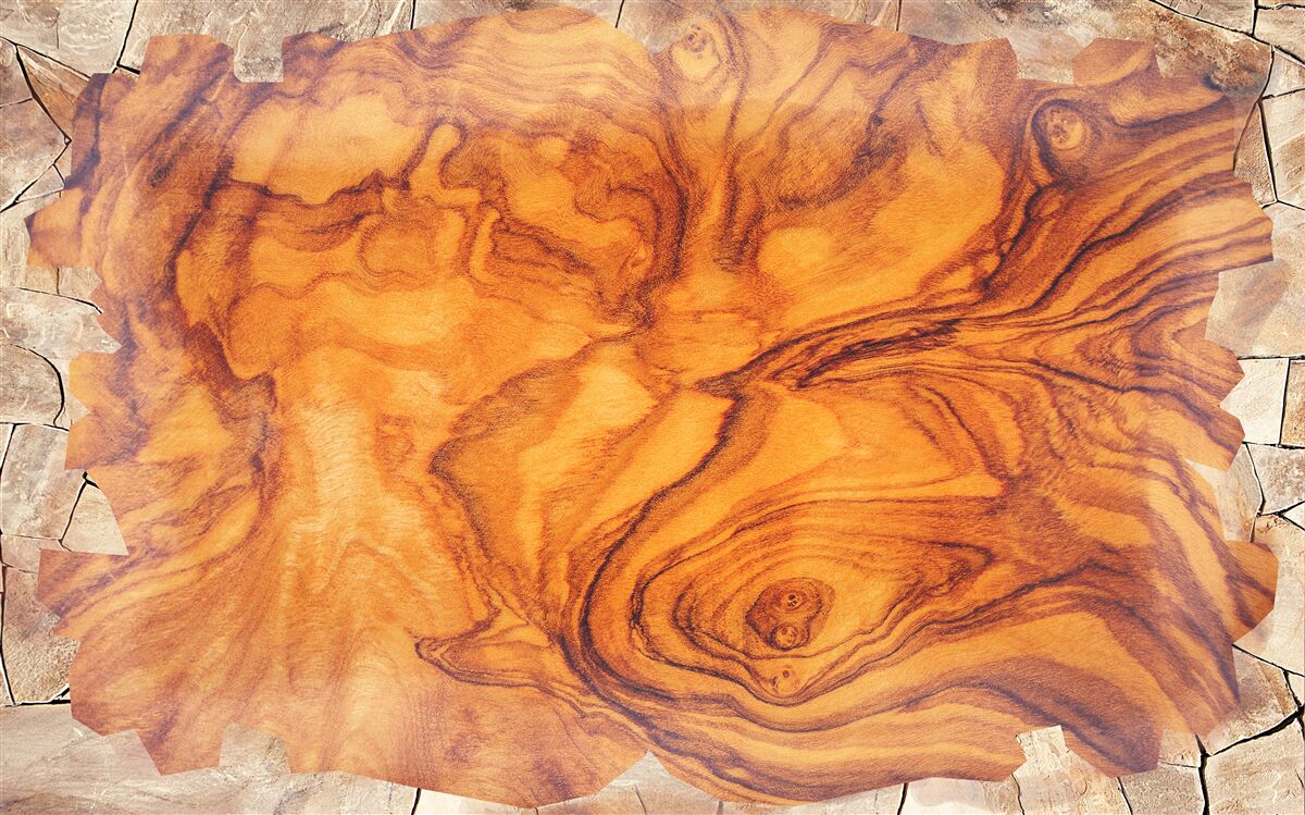 Fototapeten Rotbraunes Holz