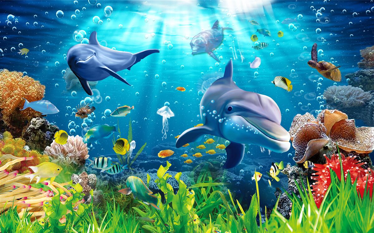 Fototapeten Faszinierendes Unterwasseruniversum