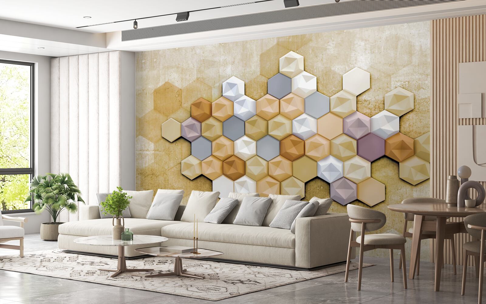 Fototapeten Zelldesign in Live -Schatten des Mosaiks