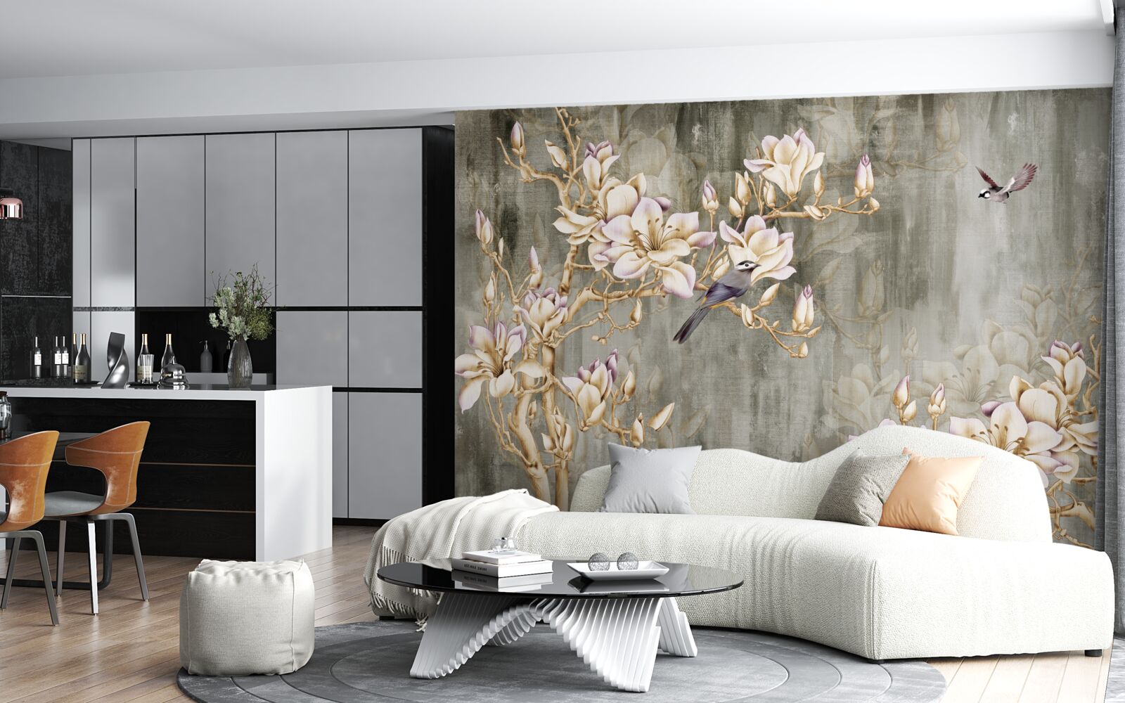 Fototapeten Pastellchinoiserie