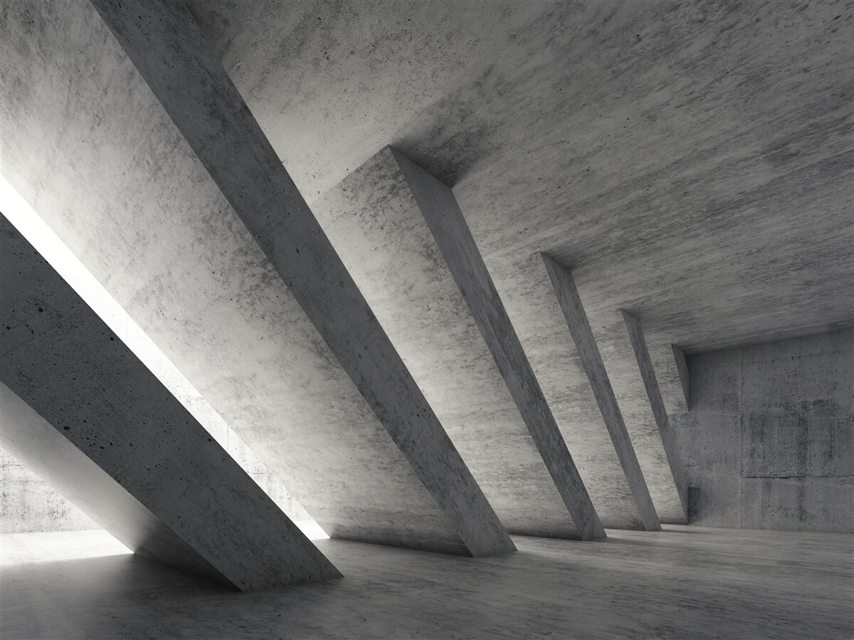 Fototapeten Massive Betonsäulen