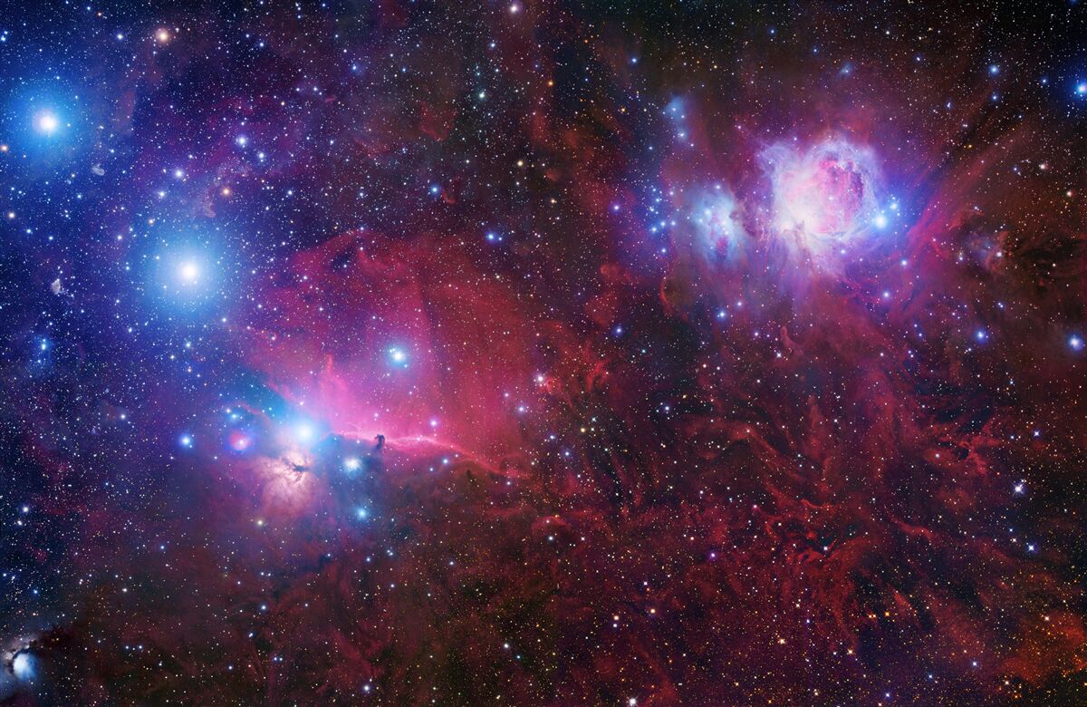 Fototapeten Sternenhimmel nachts bedeckt