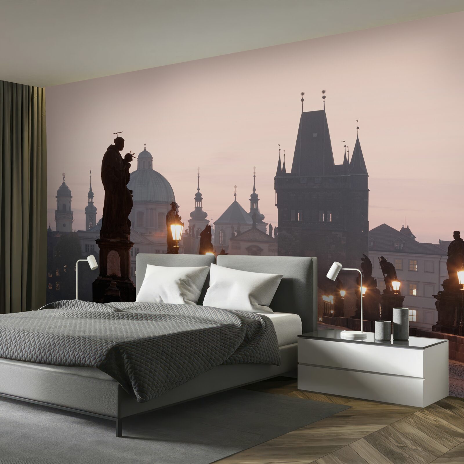 Fototapeten Alte Prag und ihre Charles Bridge