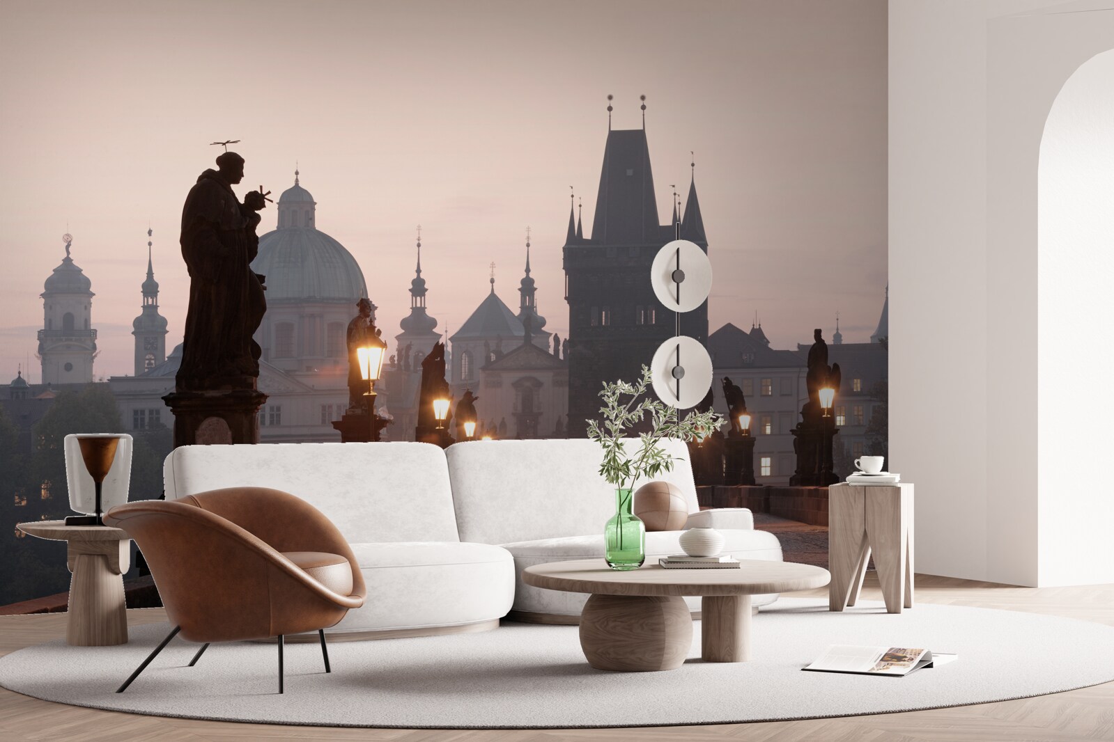 Fototapeten Alte Prag und ihre Charles Bridge