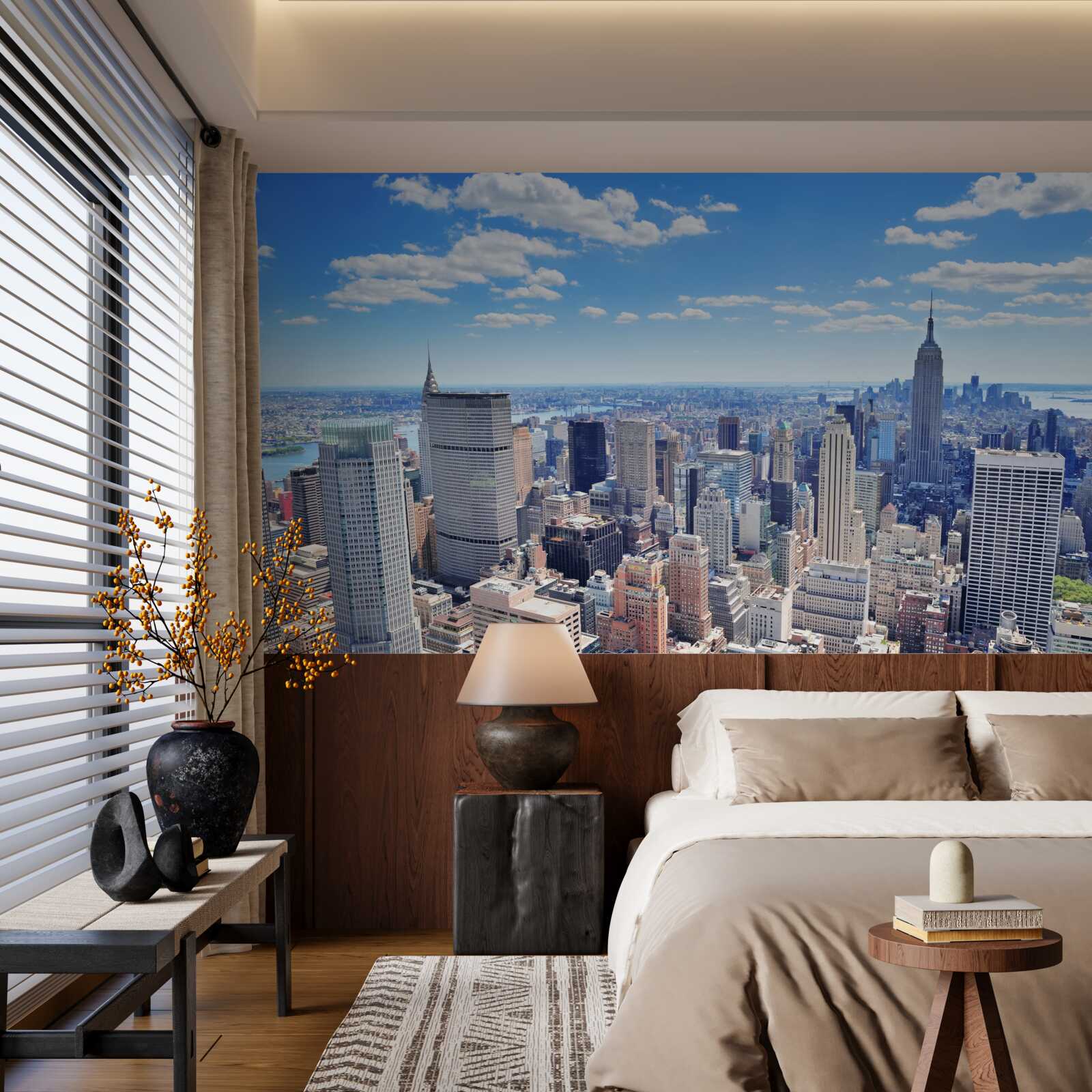 Fototapeten Blick auf New York vom Himmel